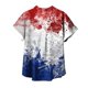 thumbnail image 4 of Fiudx Liquidación de Ahorros de Verano Blusas de Manga Corta Estampadas con Flores y Plantas Cómodas Informales Regulares para Mujer a La Moda, 4 of 5