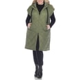 thumbnail image 4 of White Mark Long Hooded Puffer Vest (Women's & Women's Plus), 4 of 5