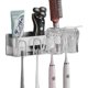thumbnail image 1 of Portacepillos de dientes, soporte para cepillos de dientes, soporte para cepillos de dientes/soporte de pared, soporte para vaso de cepillo de dientes, sin necesidad de taladrar, para maquinilla de af, 1 of 5