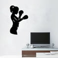 thumbnail image 1 of Adhesivos de pared de PVC, adhesivos artísticos extraíbles para mujer boxeador, 1 of 2
