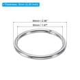 thumbnail image 2 of Unique Bargains 50mm Metal O Rings, 10 Pack 304 Stainless Steel Round Rings for Hardware Bags, 2 of 7