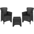 thumbnail image 1 of Flash Furniture Ensemble de Conversation de Patio 3 Pcs en Gris Foncé, 1 of 8