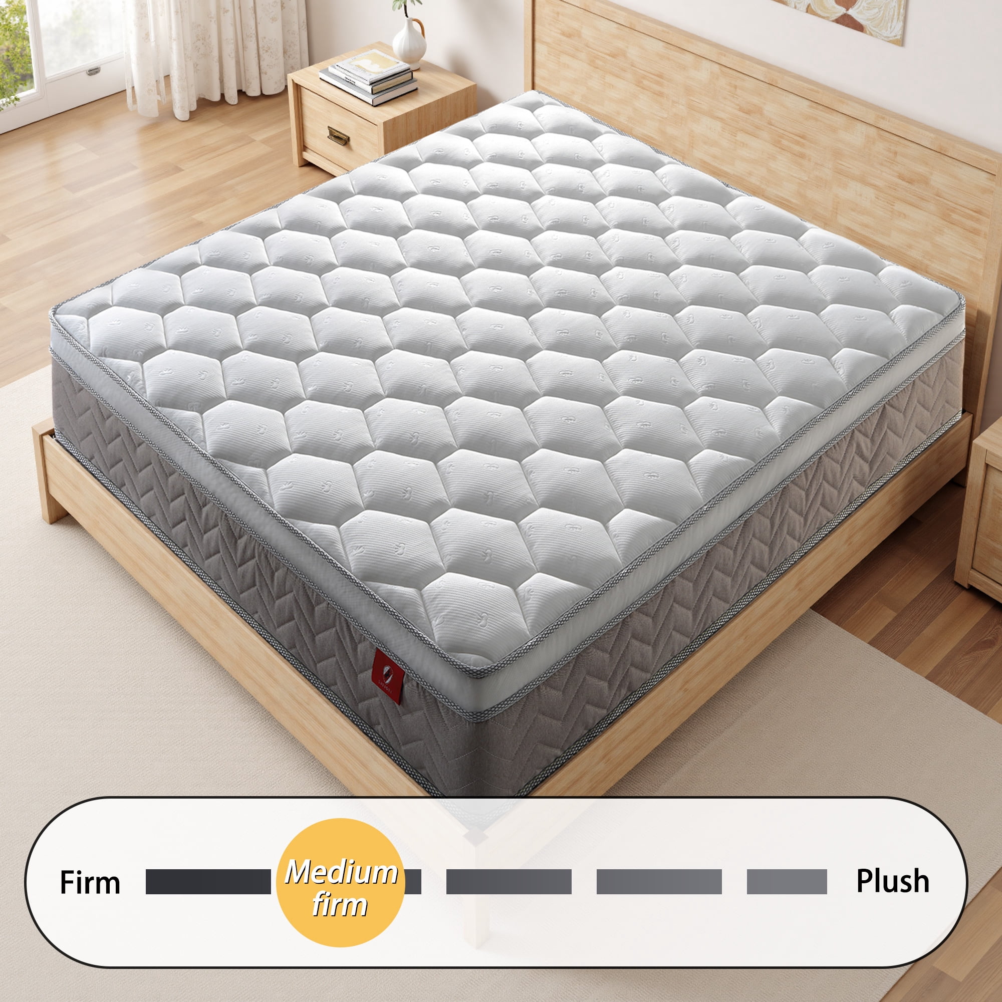 Mattress 12 inch Full Size,Gel Memory Foam Hybrid Mattress,Medium Comfort in a Box,Adult