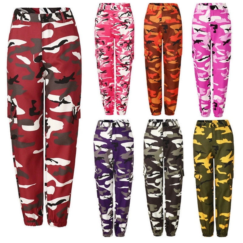 camo cargo pants womens