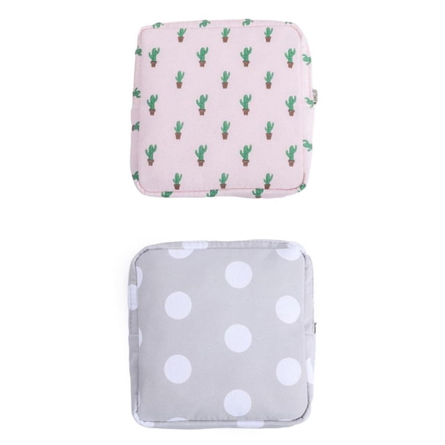 de 2 Servilletas Sanitarias Bolsa de Almacenamiento Bolsa de Mujer Monedero Monedero Bolsa de Tampón para Mujeres Y Niñas