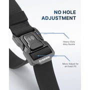 FAIRWIN Belt for Men, Nylon Web Work Belt, Black