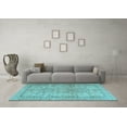 thumbnail image 3 of Ahgly Company Indoor Rectangle Persian Light Blue Traditional Area Rugs, 2' x 5', 3 of 4