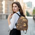 thumbnail image 6 of JIALIOU Mini Backpack Purse for Women Quilted Casual Daypack Small Travel Shoulder Bag, Abstract Wood Geometric, 6 of 7