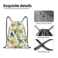 thumbnail image 6 of Kdxio Watercolor Bright Sunflowers Print Drawstring Backpack Bag,Waterproof Draw String Back Sack, Gym Drawstring Bags Swim Bag For Unisex, 6 of 9