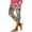 Multicolor--black capri leggings, variant on Aboser Womens Vintage Boho Capri Pants Floral Printing Yoga Leggings Slim Fit Knee Length Crop Pants Summer Cozy High Waisted Tight Pants