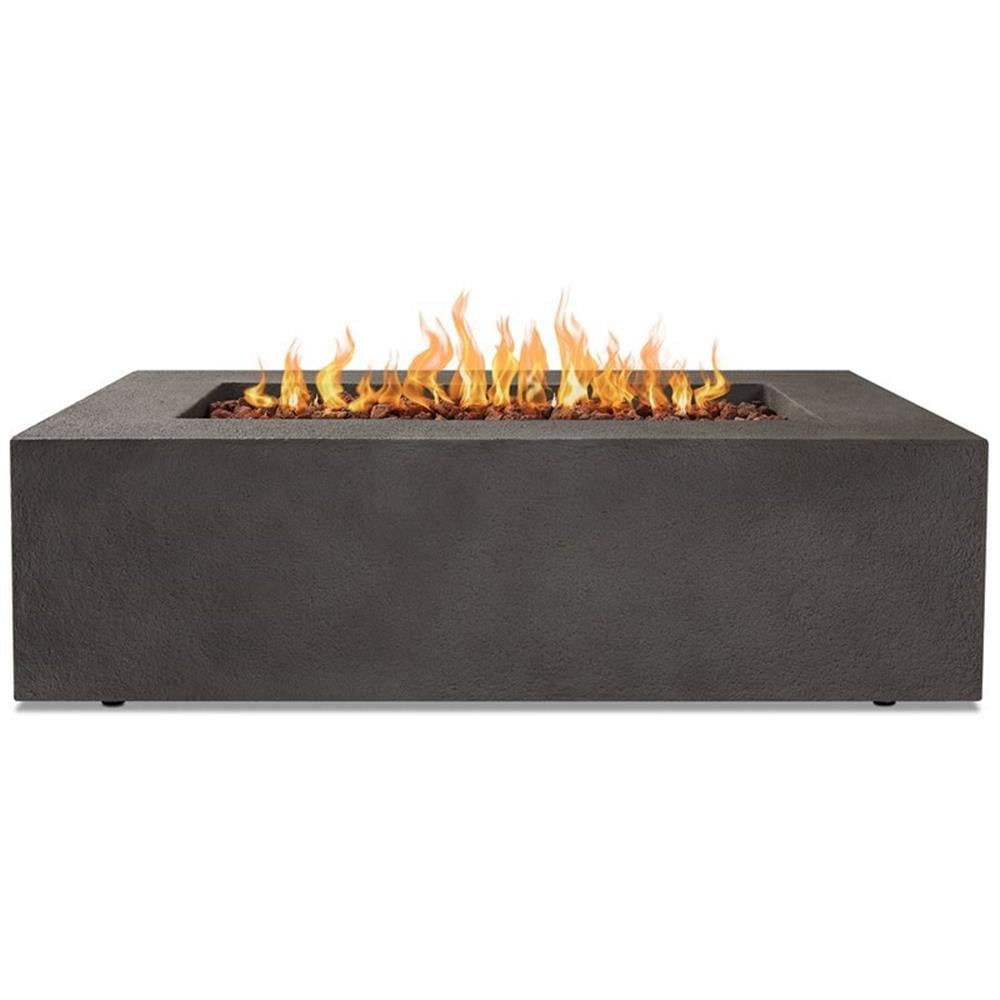 Real Flame Baltic 50.5" x 32.5" Natural Gas Fire Table in Glacier Gray