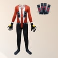 thumbnail image 3 of Disfraz Premium Mono Niños Skibidi Toilet TV Man Superior 3D Trajes de Halloween Kuymtek Naranja 7 - 8 años para Niño, 3 of 7
