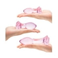thumbnail image 5 of Glas Ensemble de 3 Pcs de Bouchons de Fesses Rosebud - Rose, 5 of 5