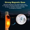 thumbnail image 2 of Luces de Advertencia Solares, Lámpara Estroboscópica Solar Brillante con Base Magnética, Luz de Seguridad LED Impermeable para Exteriores, Paquete de 4, Color Amarillo, 2 of 5