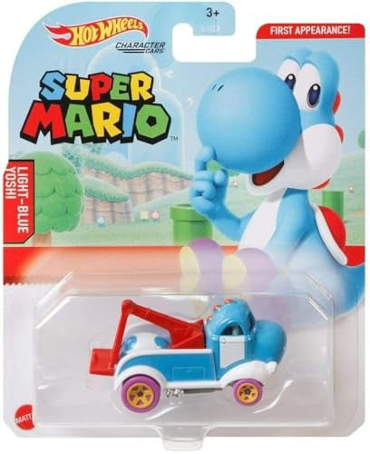 Hot Wheels Super Mario Character Cars Collection, 6-Pack Die-Cast Toy Vehicles, Ages 3+