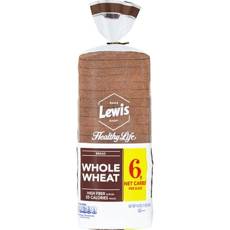 Lewis Bake Shop Healthy Life Whole Wheat Bread, 16 oz