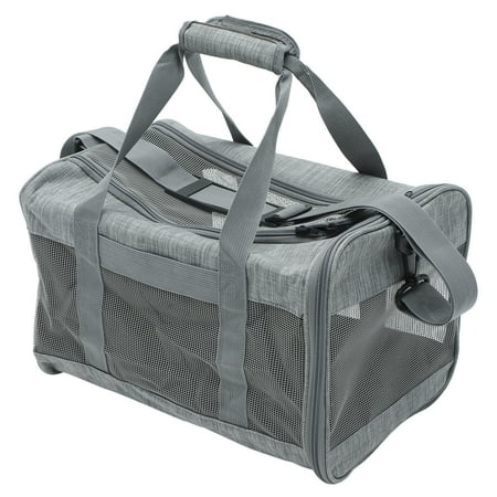 Outdoor Puppy Carrier Pet Cat Carry Bag for Sling Travel Grey