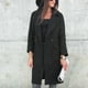 thumbnail image 2 of Abrigo Informal De Longitud Midi, Chaqueta Cálida De Longitud Midi Para Mujer Para Invierno ANGGREK Negro XXL, 2 of 5