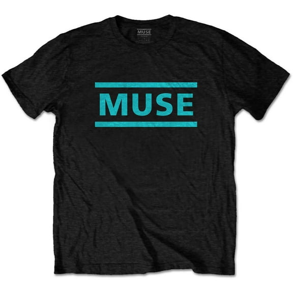 Muse Unisex T-Shirt Light Blue Logo (Small)