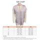 thumbnail image 3 of Camiseta con cuello en V y encaje para mujer, manga corta, informal, holgada, color puro, jersey de verano, Top rosa M, 3 of 3