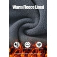thumbnail image 2 of Zehisen Men's Winter Fleece Lined Hiking Pants With Zip Pockets Waterproof Quick-Dry Travel Fishing Work Outdoor Pants Iron Gray L, 2 of 8