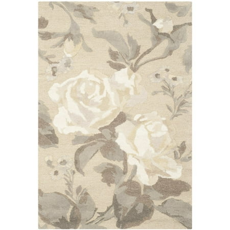 Martha Stewart Rugs Rose Chintz Hand-Loomed Bedford Grey Area Rug