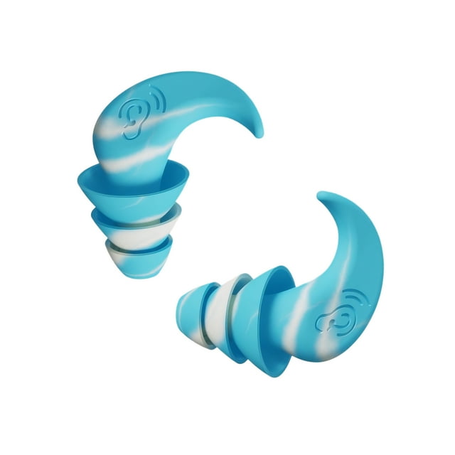 Youkk 2pcs/set Silicone Ear Protector Travelling And Work Environments Easy To Earplugs Anti-Noise blue