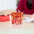 thumbnail image 3 of Hytrove 6Pcs New Years Eve Greeting Cards Red Paper 3D Design for Holiday Season, 3 of 8