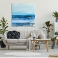thumbnail image 3 of Stupell Industries Modern Ocean Beach Scene Abstract Painting Gallery Wrapped Canvas Art Print Wall Art, 36 x 36, 3 of 8