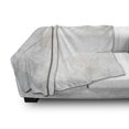 thumbnail image 3 of Grey and White Soft Flannel Fleece Throw Blanket, Polygon Art Geometrical Forms Contemporary Art Inspired Design, Cozy Plush for Indoor and Outdoor Use, 60" x 80", Pale Grey White, by Ambesonne, 3 of 6