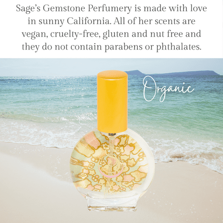 Pearl Organic Mini Perfume Spray by Sage- 1/2 oz, Vegan & Cruelty-Free, Subtle Scent, Vanilla, Sandalwood, Musk