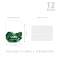thumbnail image 5 of Koyal Wholesale Wedding Day Gift Cards Set with Envelopes Set of 12, Emerald Green Brushstroke, 5 of 5