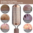 thumbnail image 6 of Pedicure Foot File - Callus Remover Large Foot Rasp, Stainless Steel Foot Scrubber, Adults-Soft Feet, Ergonomic Non-Slip Handle, Wet & Dry Use, Salon-Quality at Home, DIY Foot Makeup Organizers, 6 of 8