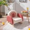 thumbnail image 1 of Costway Silla Mecedora Infantil Sofá Individual Tapizado para Niños 3-5 Años Sillón Moderno para Guardería 50,5 x 49 x 50,5 cm Rojo, 1 of 10