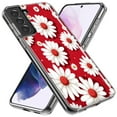 thumbnail image 2 of MUNDAZE Samsung Galaxy S21 Plus Cute White Red Daisies Polkadots Double Layer Phone Case Cover, 2 of 5