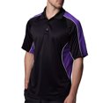 thumbnail image 2 of Gamegear® Cooltex - Polo de deporte de manga corta transpirable Modelo Active Hombre Caballero - Verano/Ejercicio (Negro/Morado), 2 of 2