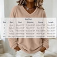 thumbnail image 3 of Yievot Women's Fleece Sweatshirts V Neck Long Sleeve Fall Top Solid Color Casual Warm Tunic Tops, 3 of 9