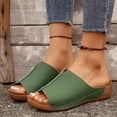 thumbnail image 4 of Mepaouo Summer Sandals for Women 2025 Platform Wedge Slides Arch Support Orthotic Casual Walking Shoes, 4 of 8