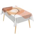 thumbnail image 5 of Duangreer Boho Abstact Rectangle Tablecloth, Orange Irregular Graphic Print, Washable Table Cover with Waterproof Wrinkle Resistant for Restaurant Picnic Indoor Outdoor, 60 x 84 Inch, 5 of 6