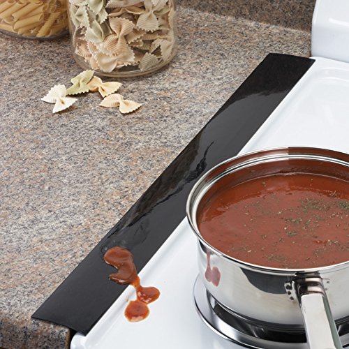 Silicone Stove And Countertop Gap Strips Set Of 2 Black