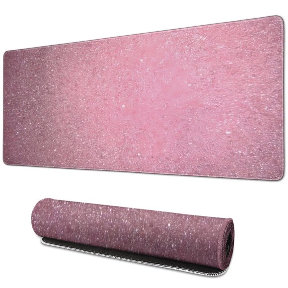 Pink Desk Accessories to Inspire: Mouse Pad with Encouraging Quote - Large 31.5x11.8 inch Desk Mat, Keyboard Pad, Laptop Mat and Protector, Essential Computer Accessories