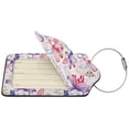 thumbnail image 4 of Rocae Lilies Flowers for Leather Luggage Baggage Tags ID Label Privacy Cover ID Label with Stainless Steel Loop and Address Card, 4 of 5