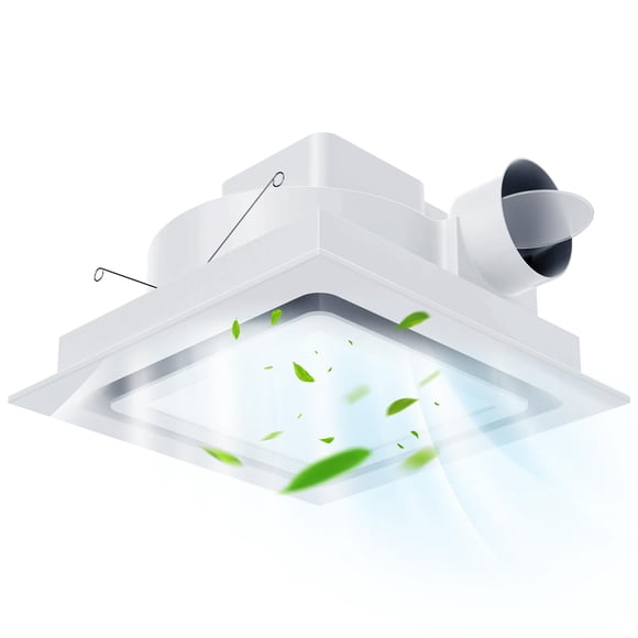 Extractor de baño Gopper de 12 W con luz LED de 12 W, 141 CFM