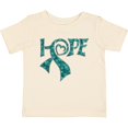 thumbnail image 3 of Inktastic Hope- Teal Ribbon for Awareness of Ovarian Cancer Boys or Girls Baby T-Shirt, 3 of 5