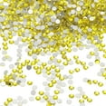 thumbnail image 1 of Piedras de strass redondas de fondo plano Uxcell, gemas de cristal de fondo plano para manualidades, ropa, decoración de arte de uñas Amarillo Limón SS8, 1 of 7