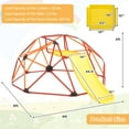 thumbnail image 7 of Infans 8FT Climbing Dome w/ Slide Outdoor Kids Jungle Gym Dome Climber Red & Orange, 7 of 7