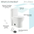 thumbnail image 6 of Monaco One-Piece Elongated Toilet Dual-Flush 1.1/1.6 gpf, Touchless, 6 of 15