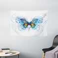 thumbnail image 1 of Swallowtail Butterfly Tapestry, Stylized Animal with Twigs Curls and Dots Abstract Art, Wall Hanging for Bedroom Living Room Dorm Decor, 60W X 40L Inches, Blue Turquoise Orange, by Ambesonne, 1 of 2