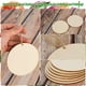thumbnail image 3 of Craft Wood AWIZOM, 120 unidades, círculos redondos de madera de 10 cm con agujeros, 3 of 7