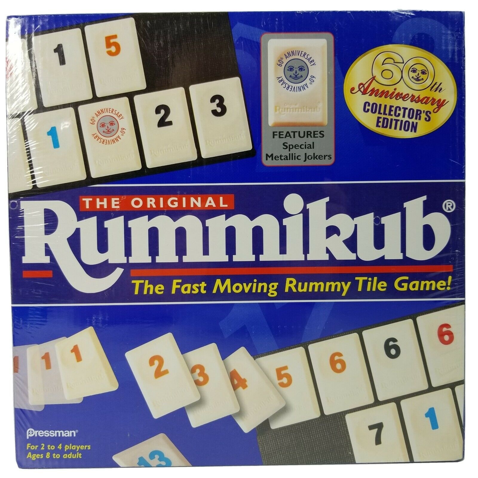 Rummikub Rummy Tile Game 60th Anniversary Collectors Edition Feat